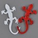 Small Wall Lizard King Shaped Alloy Car Sticker Car Decoration Sticker Red