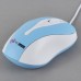 MC Saite Optical Mouse For Computer and Laptop Blue and White