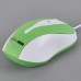 MC Saite Optical Mouse For Computer and Laptop Green and White