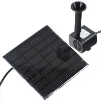 Solar Panel Powered Submersible Fountain Pond Water Pump 45cm Flow