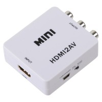 HDV-M610 MINI HDMI to CVBS/L+R Audio Converter Adapter (Scaler)