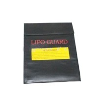 RC LiPo Lithium Polymer Battery Safety Bag Safe Guard Charge Sack 23cm*18cm Black