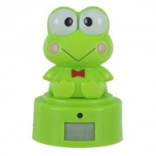 Cute Frog Shape Doorbell Photosensitive Controlled Welcome Detector with Induction Lamp 3 x AAA