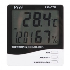 3 in 1 230-CTH Digital Indoor Thermometer Hygrometer with Clock and Calendar
