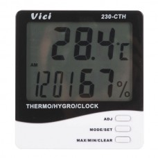 3 in 1 230-CTH Digital Indoor Thermometer Hygrometer with Clock and Calendar
