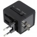 Suvpr Universal Travel Adapter Dual USB Charger 250VAC 6A Max