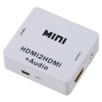 HDV- M612 MINI HDMI to HDMI / L+R Audio Converter Adapter