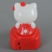 Cute Hello Kitty Style Infrared Welcome Detector 3 x AAA Batteries-Red