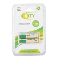 BTY 1350mAh AAA Ni-MH Rechargeable Batteries 2-Pack