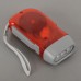 Hand-Pressing Flashlight Battery Free Torch with Electricity Generate Function-Red