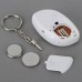 120DB Loudly Personal Alarm Elderly Alarm Lady Alarm  2- in-1 Safe Football-White