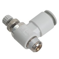 SMC AS2201F-01-08S Penumatics Fitting Air Flow Control Valve with Push-to-Connect Fitting
