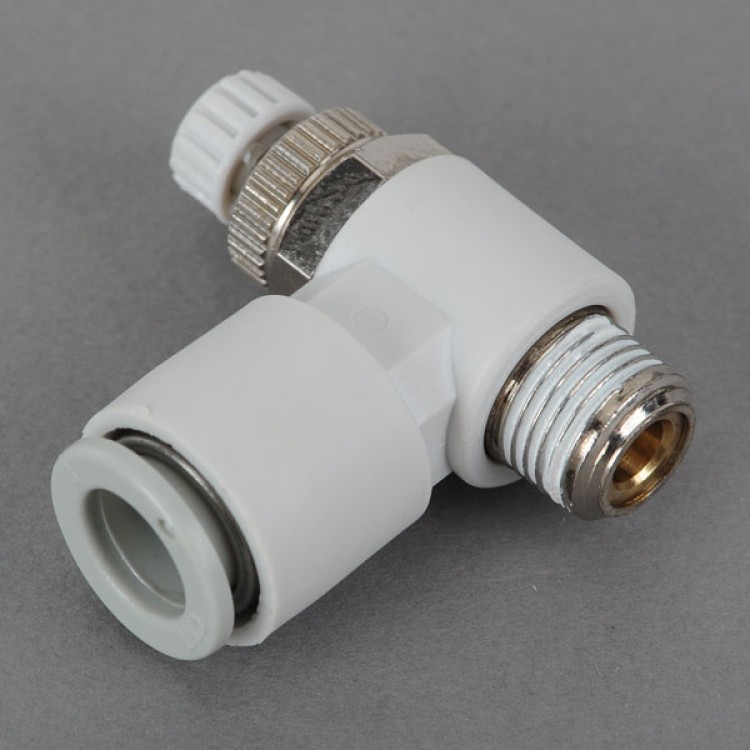 SMC AS2201F0108S Penumatics Fitting Air Flow Control Valve with Push