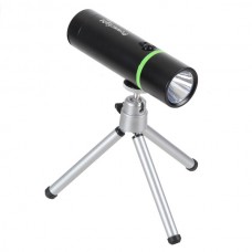 Powerlight B56 1-mode White LED Flashlight with Tripod(3*AA)-Black