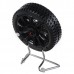 Portable USB Tire Fan Mini USB Tire Fan Rechargeable Wheel Fan-Black