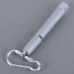 4 in 1 LED Torch Flash Light Laser Pointer Pen Torch with Keychain-Silver