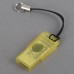 MicroSD TransFlash USB Card Reader with Cover-Yellow