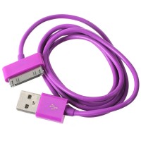 1M Length USB Cable Cord for Apple iPhone 4 4s iPod-Purple