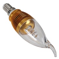 Gloden E14 Base 3W Candle Light LED Lamp-White