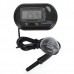 TC-3 DIGITAL Aquarium Waterproof Thermometer-Black