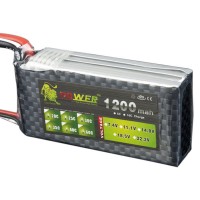 High Power LION 11.1V 1200mAh 25C Rechargeable Polymer Lithium Battery