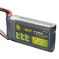 High Power LION  7.4V 1200M 25C Rechargeable Polymer Lithium Battery