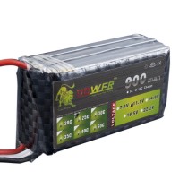 High Power LION 11.1V 900MAH 25C Rechargeable Polymer Lithium Battery