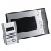 7" Color TFT LCD 4-Line Video Door Phone Two Indoor Units with One Outdoor Unit