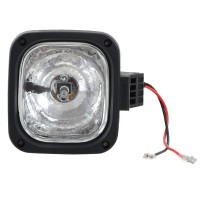 35W 4.5" Square H3 HID Xenon Blub Work Light Flood Off Road Fire Engine