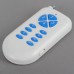 11 Buttons Wireless RF Remote Controller-White with Blue Keys