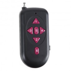 6 Buttons RF Remote Control Long Distance Remote Controller-Black