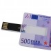 Euro Cash Design Credit Card Sized USB Flash Driver -4GB
