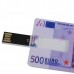 Euro Cash Design Credit Card Sized USB Flash Driver -8GB