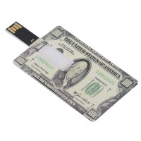 America Cash Credit Card Sized USB Flash Driver -2GB