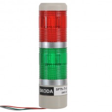 Skoda LTE Bulb Steady Tower Lamp Rod Series STP5-220VAC Red+Green