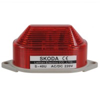 Skoda Marning Signal Light LED Revoiving Steady Lamp 220VAC Red