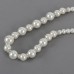 White Pearl Necklace Bracelets Earrings Set Jewelry