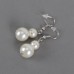 White Pearl Necklace Bracelets Earrings Set Jewelry