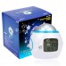 Music and Colored Starry Sky LED Alarm with Perpetual Calendar Thermometer