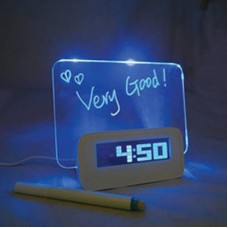 High Star Plastic Frame Glowing LED Message Writing Board with Alarm