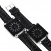 Fashion Digital Blue LED Light Time Date Week Rubber Band Wrist Watch Gift