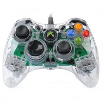 Transparent Green Light Wired Controller for XBOX 360