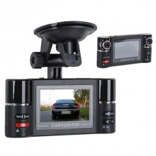 Dual-lens 180Degree 5.0 Mega Pixel Mini Car Black Box Video DVR Camcoder Recorder