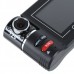 Dual-lens 180Degree 5.0 Mega Pixel Mini Car Black Box Video DVR Camcoder Recorder