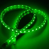 Green SMD 5050 600 LED Flexible LED Strip Lamp 220VAC Waterproof with Plug- 10M