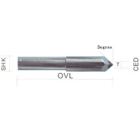 Diamond Four Face Engraving bit 90Degree 3mmCED