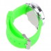 Jelly Digital Mirror Unisex Silicone Sports Candy LED Watches - Green