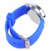 Jelly Digital Mirror Unisex Silicone Sports Candy LED Watches - Deep Blue