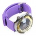 Jelly Digital Mirror Unisex Silicone Sports Candy LED Watches - Purple