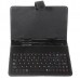 Mini USB Portuguese Keyboard Leather Case with Stylus for 7 inch Tablet PC-Portuguese